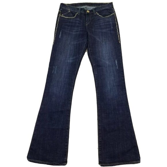 Rock Republic ~Women's Size 6M~Blu Denim Boot Cut "Kasandra" Jeans w/Gold Stud. - Picture 8 of 12